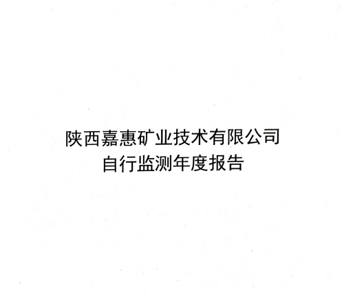 2025年嘉惠公司自行监测年度报告